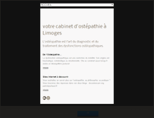 Tablet Screenshot of docosteo-sainteclaire.fr